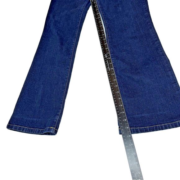 Tommy Hilfiger Womens Jeans Junior Size 13 Trouser Boot Cut Dark Wash - Picture 11 of 12